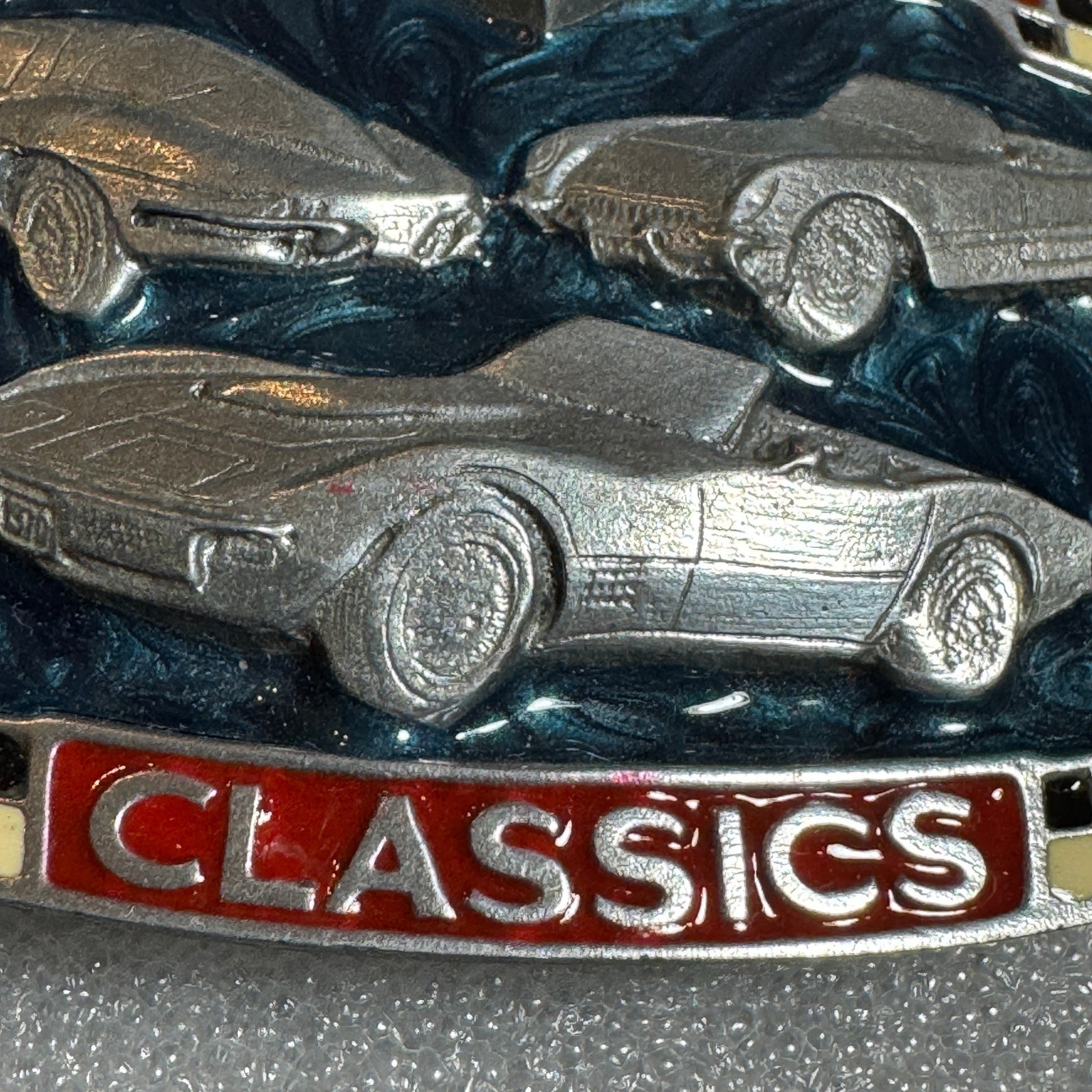 Corvette Classics Belt Buckle Metal Cars Racing Emblem Reissue