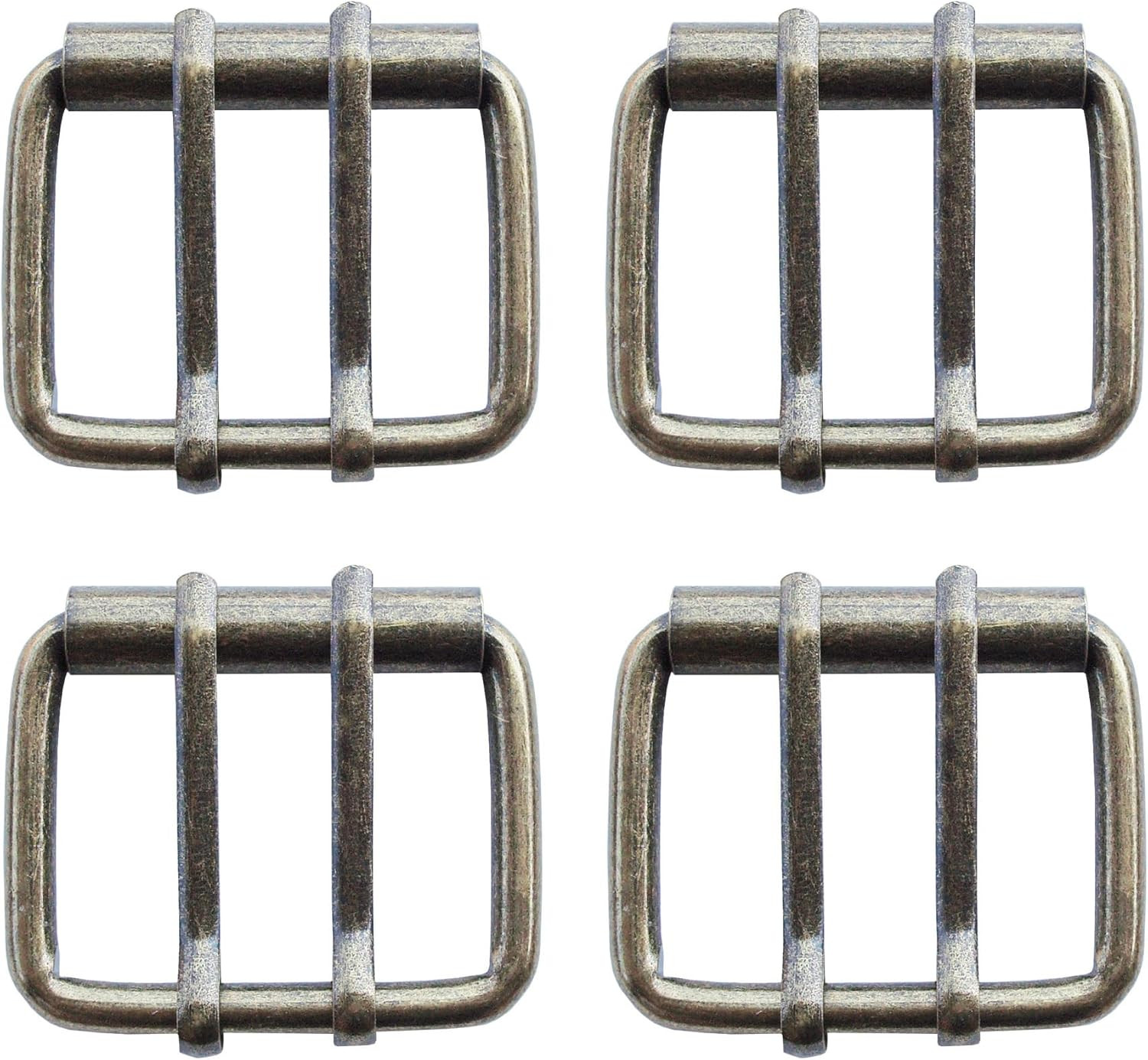 4 Pieces 40Mm Roller Belt Buckle,1½ Inch Double Pin DIY Leathercraft Hardware G