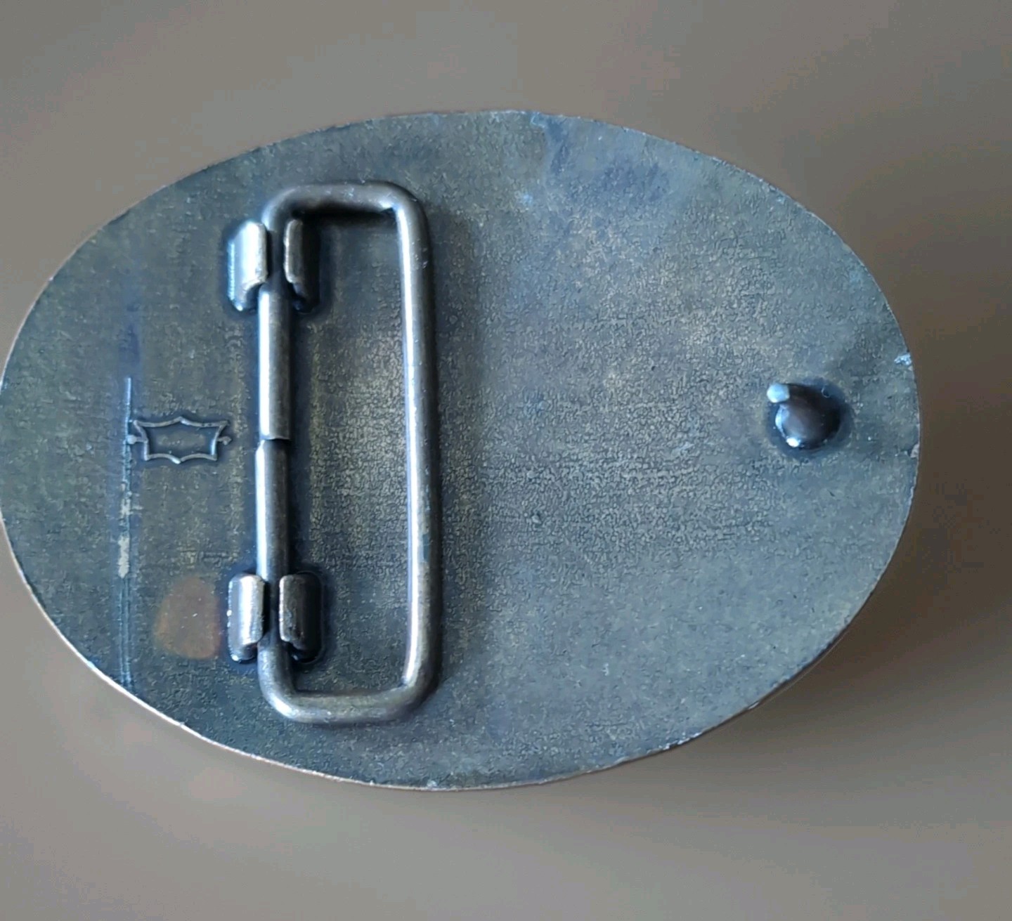 1978-Lionel Men’s Oval Western Belt Buckle Train Logo Metal Gold/Black Fits 1.5&Prime;