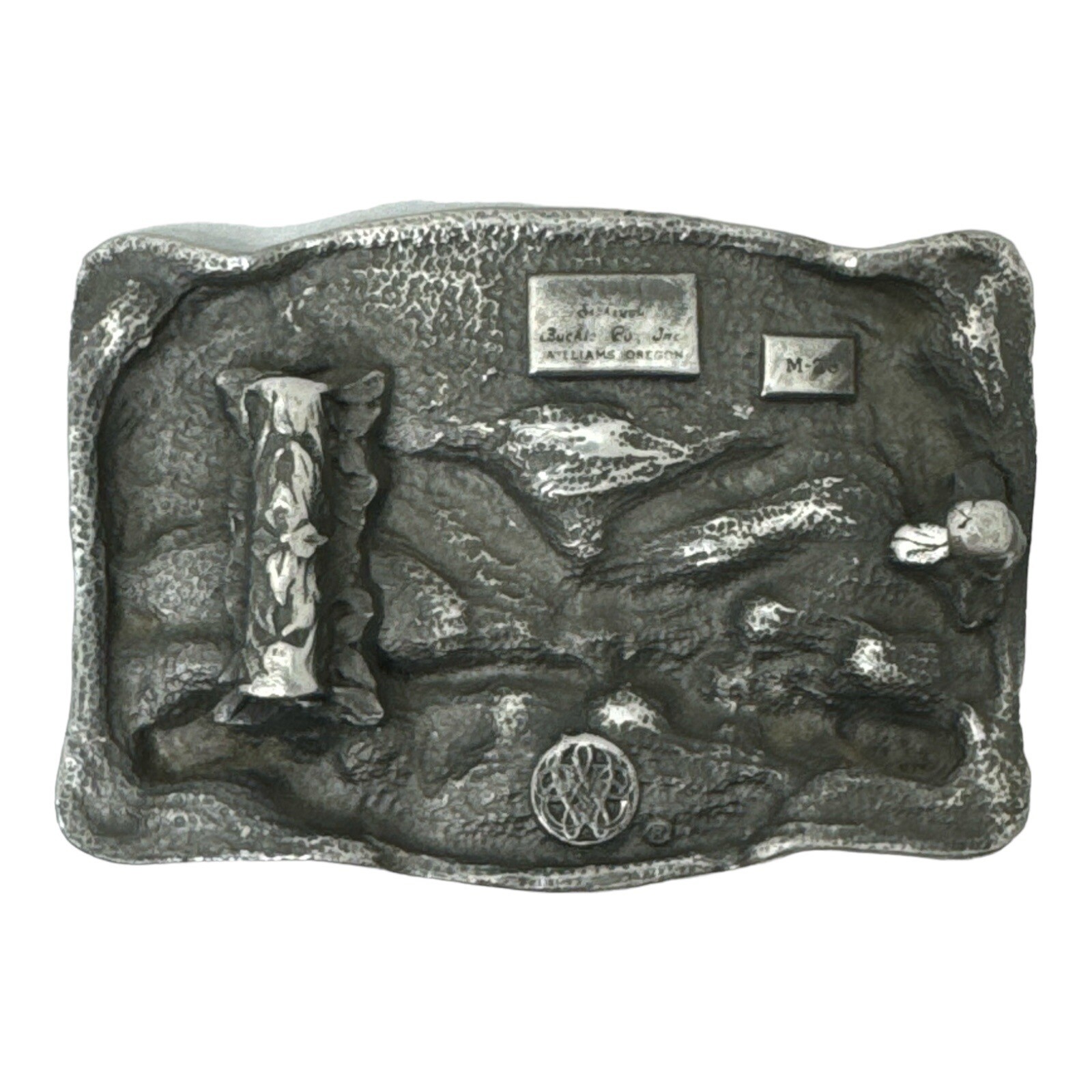 Western Steer Eagle Platinum Color Beauty Cowboy Rodeo Style Belt Buckle .MJ 84