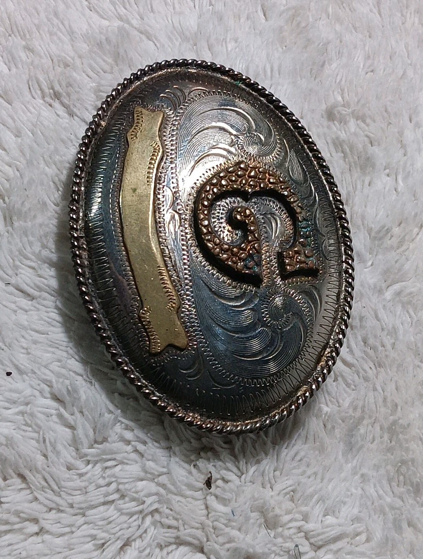 Men’s Western Belt Buckle Alpaca Mexico « G »