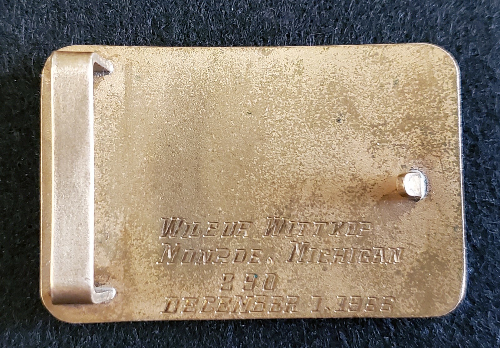 Vintage American Bowling « Eleven-In-A-Row Award » Belt Buckle