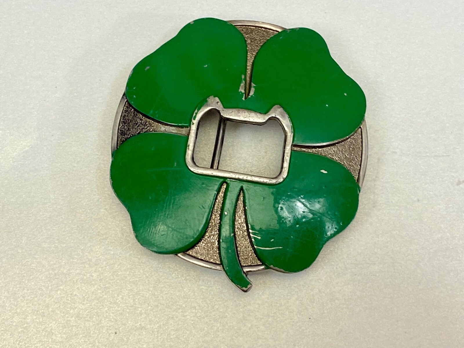 Four Leaf Clover W/ Bottle Opener** Funny Novelty Belt Buckle By Kalan