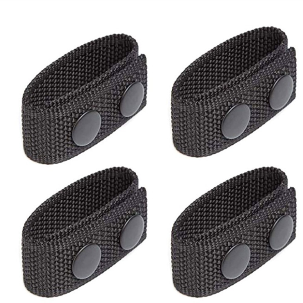 20Pcs Tactical Belt Keepers Nylon Duty Belt Loop Snaps For Police Security Guard