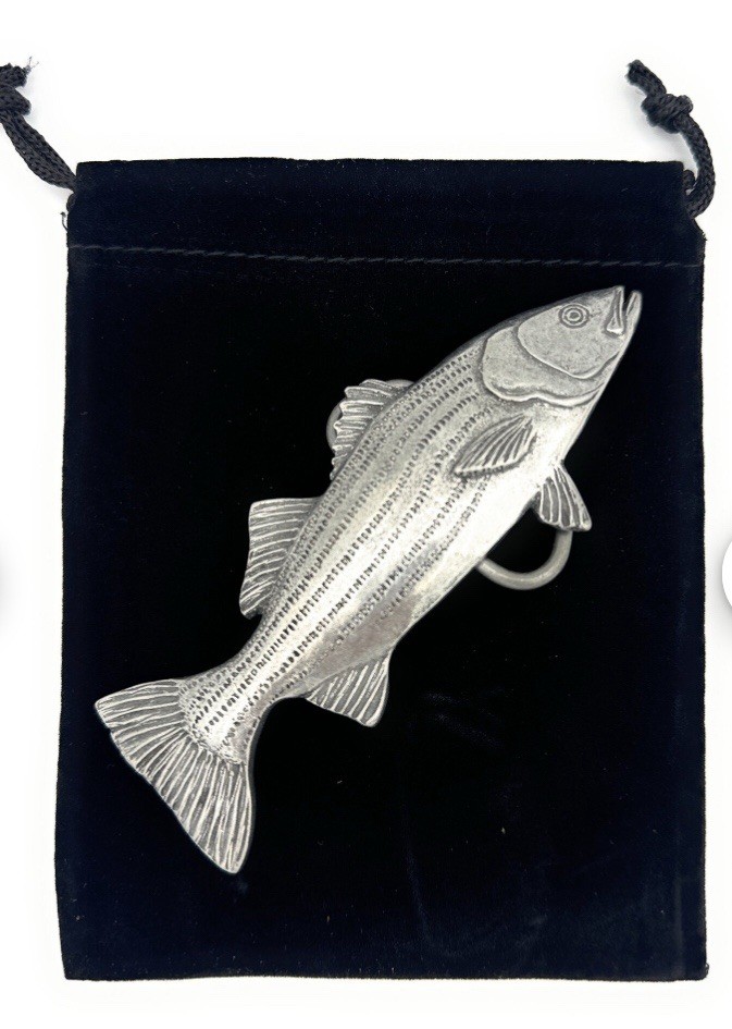 Salmon Buckle – Pewter Belt Buckle