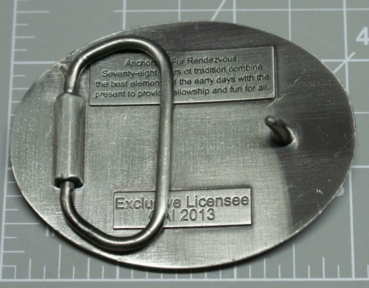 2013 Fur Rendezvous Belt Buckle Pewter Owl Brand New A246