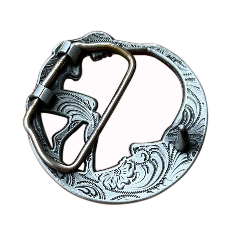 Moon and Beauty Western Cowboy Belt Buckle for Men & Women Rodeo Casual Wear