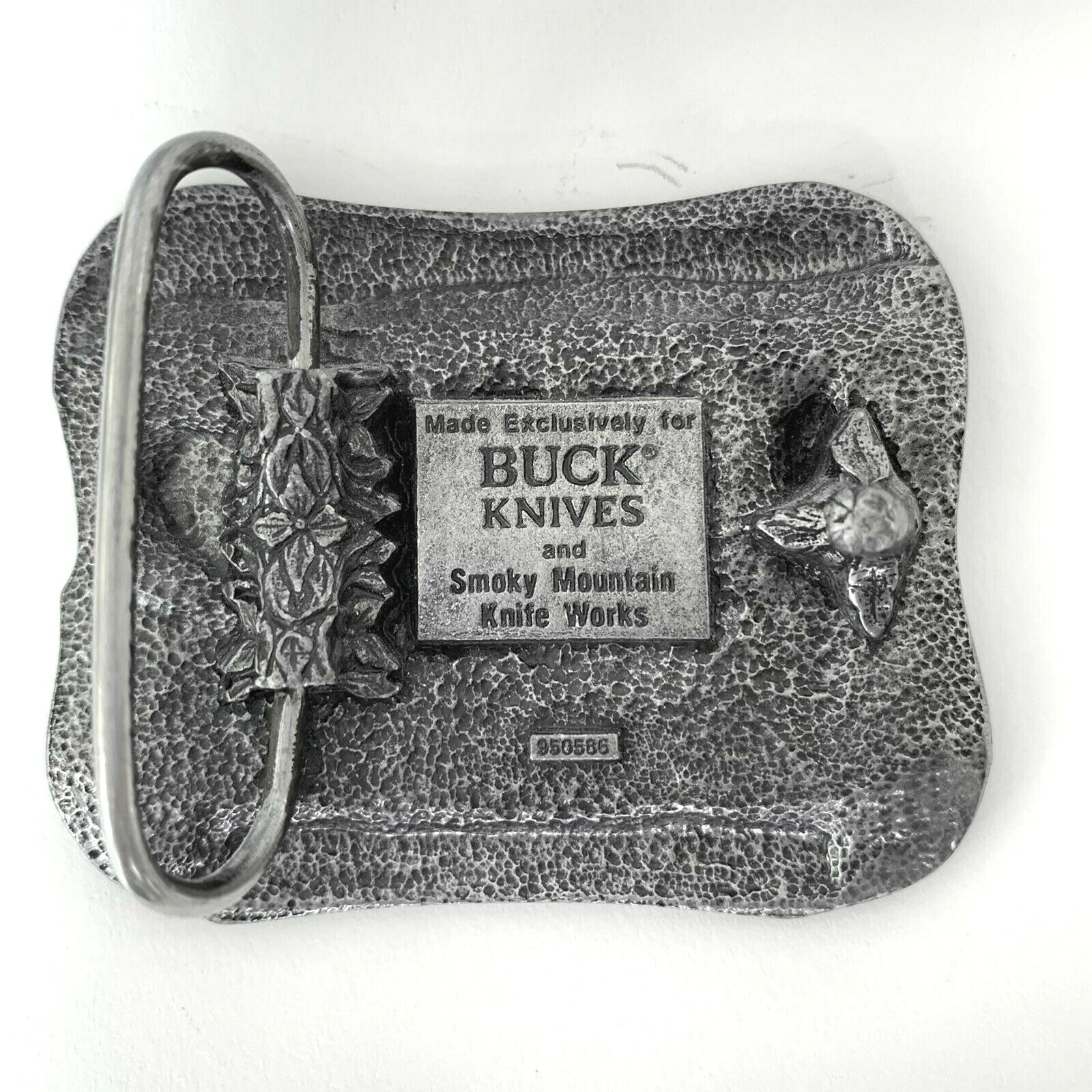 Buck Knives Pewter Belt Buckle Four Generations Smoky Mountain Knife Works