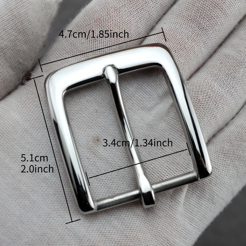 Replacement Stainless Steel Single Prong Belt Buckle for 3.3cm Wide belt Quality