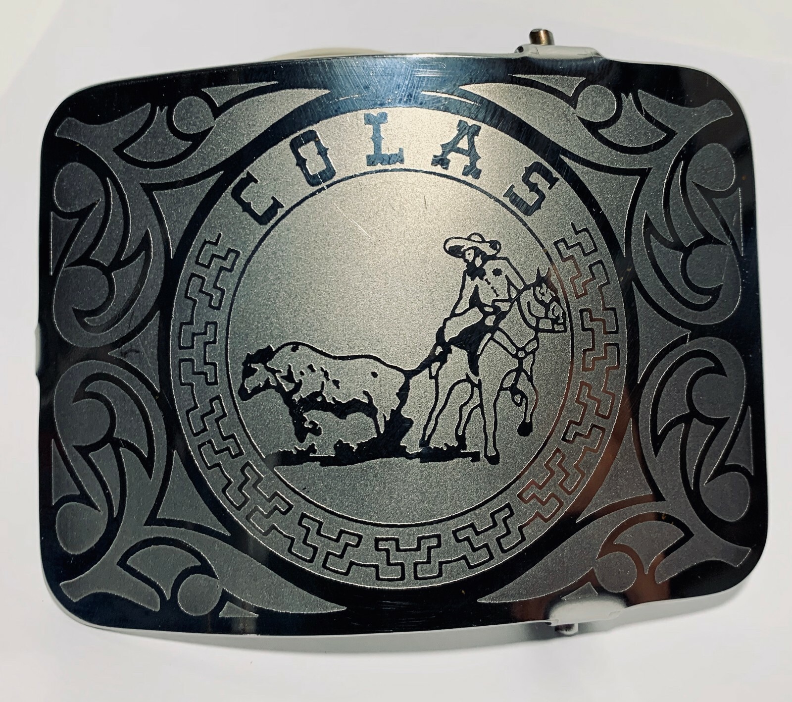 MEXICAN CHARRO WESTERN BELT BUCKLE. HEBILLA CHARRA COLEADERO CHARRO GEAR