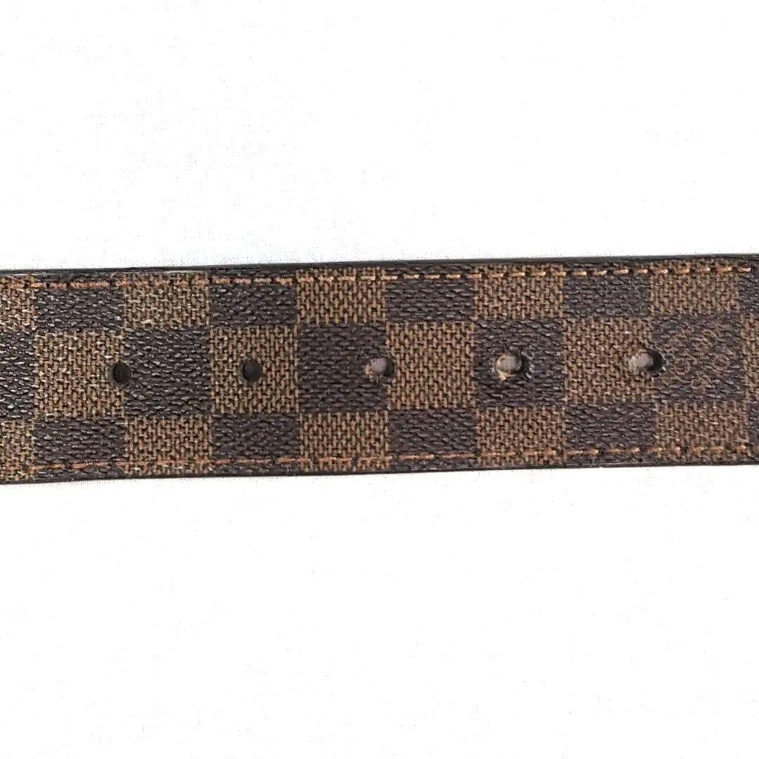 Louis Vuitton Pre-Owned Damier Sainteur Belt Gold 95Cm 5