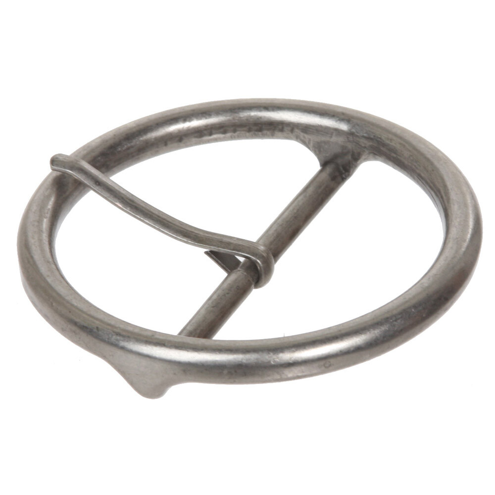 2 3/8&Prime; (60 mm) Single Prong Round Circle Center Bar Belt Buckle