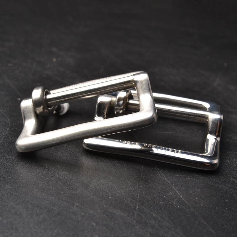 40mm Replacement Stainless Steel Square Single Prong Belt Buckle Durable Decors