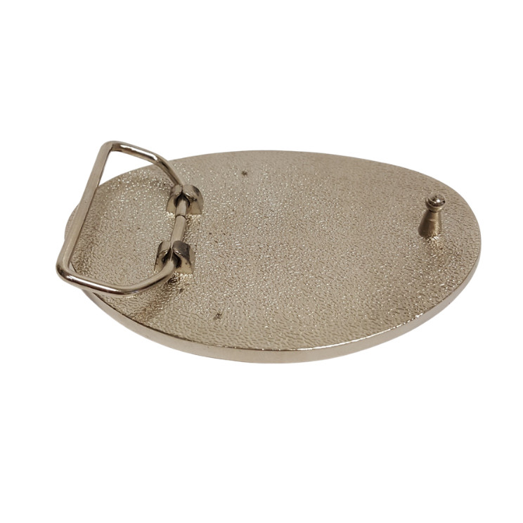Oval Skull with stars Belt Buckle