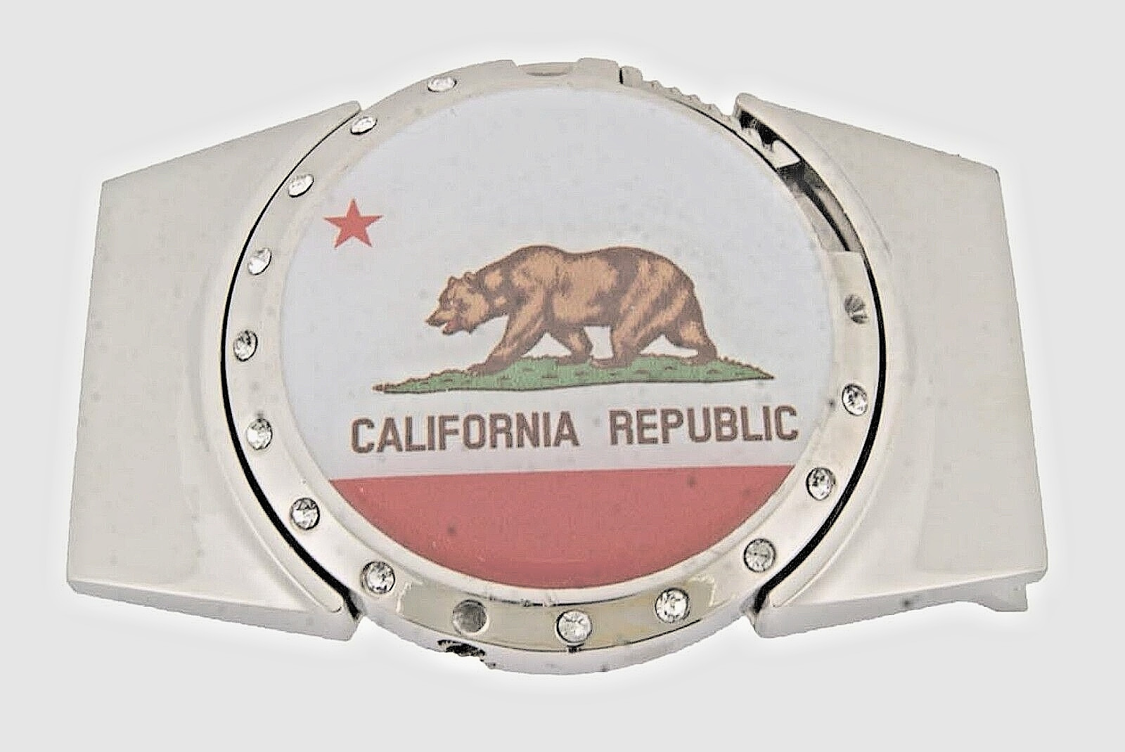 Vintage State California W Bear Logo Belt Buckle (with Lighter) Hidden Men Women