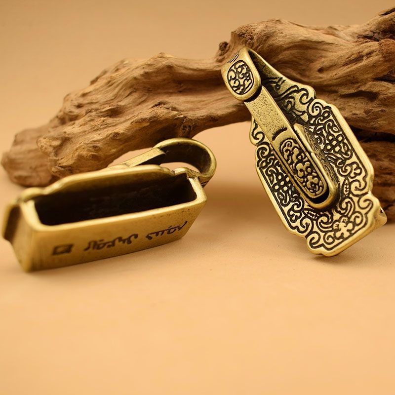 New Brass Waist Keychain Handmade Belt Clip Key Her Accessory