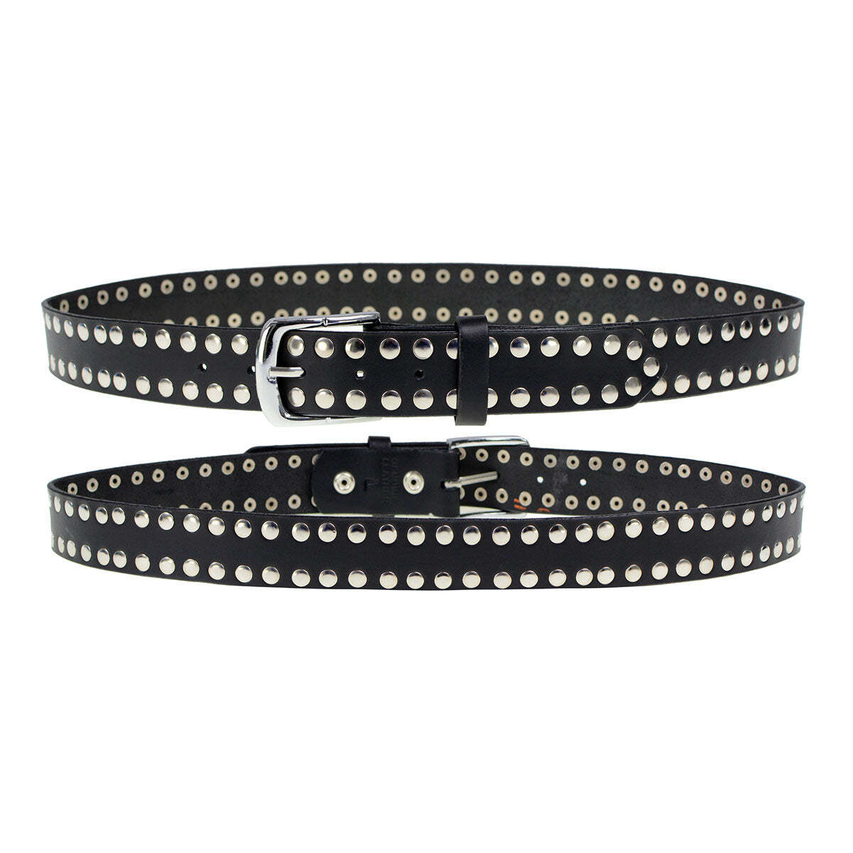 Milwaukee Leather MP7100 Men&rsquo;s Studded Genuine Leather Belt for Biker w/ Buckle
