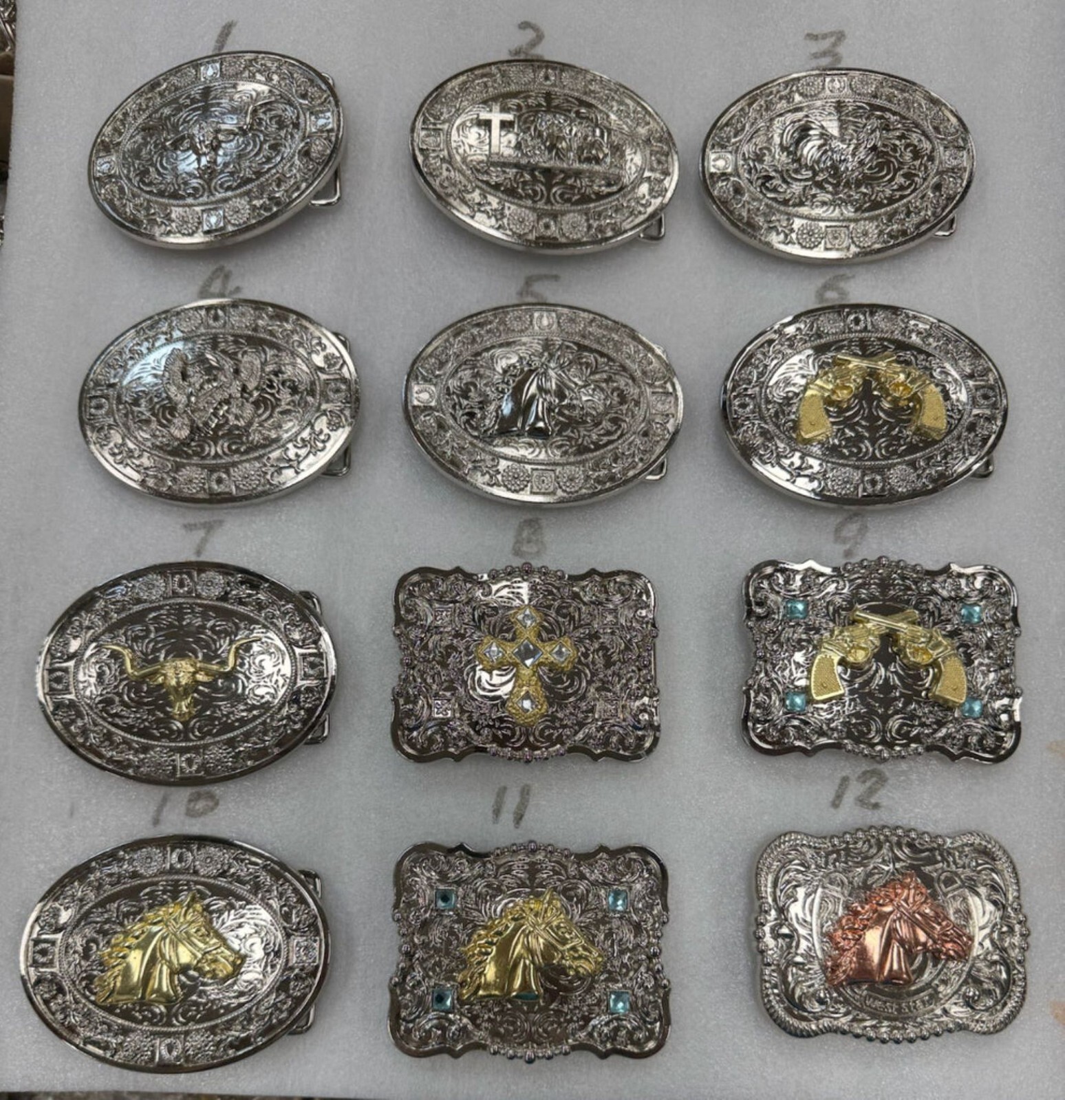 HORSE BUCKLE BELT MULTI SYLE WESTERN METAL FASHION ART BRAND NEW 4&Prime; X 3&Prime;