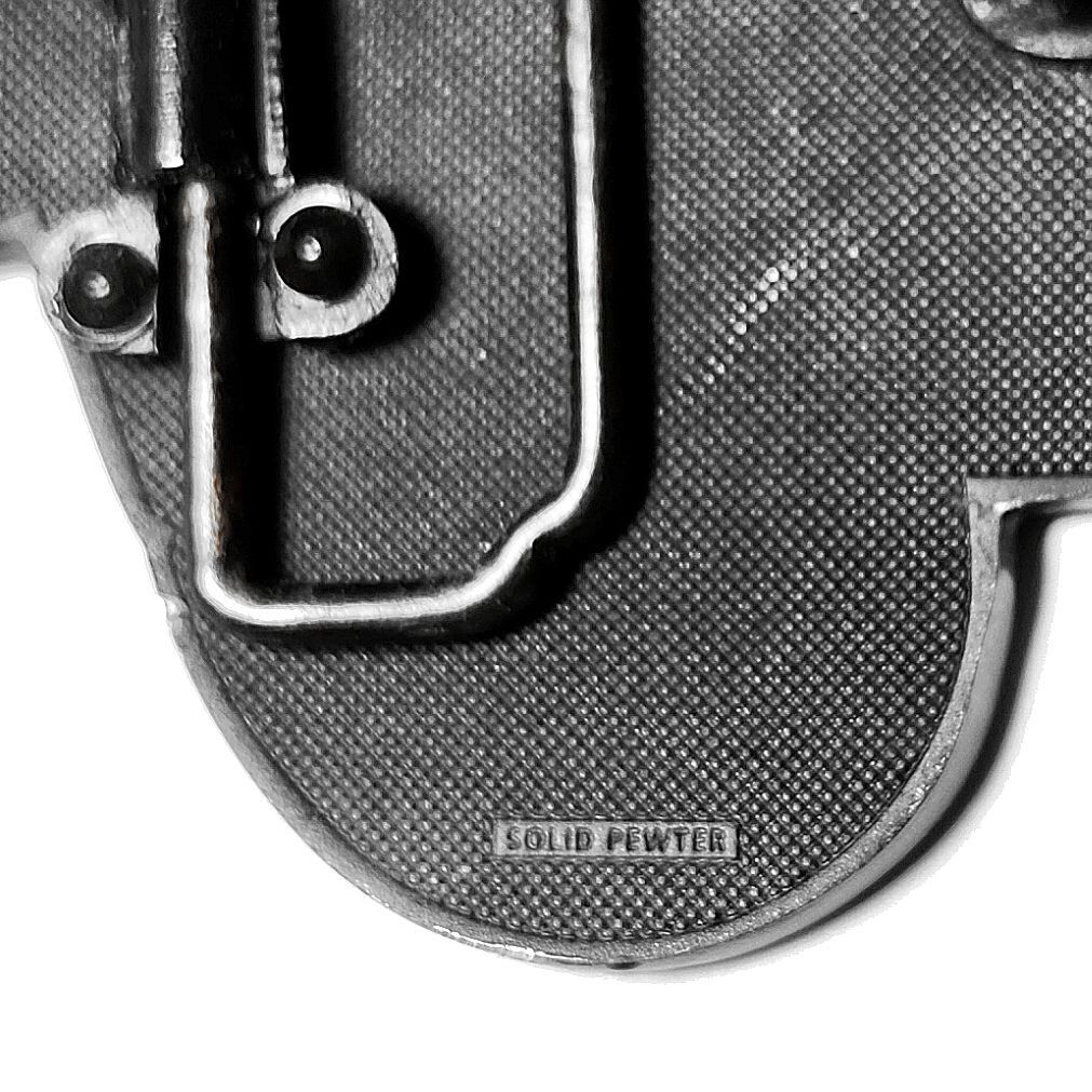 BC Lions CFL Canadian Football League Solid Pewter Souvenir Logo Belt Buckle