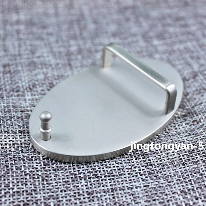 Stainless Steel Oval Belt Buckle Men&rsquo;s Pin Belt Buckles Fits For 35mm Wide Belt