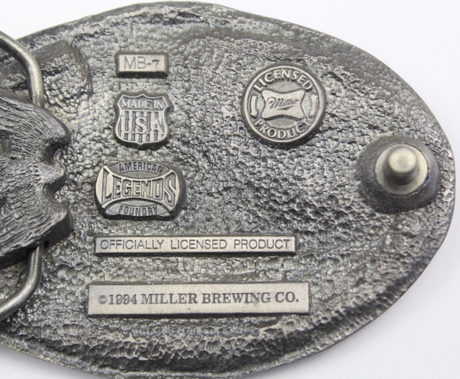 American LEGENDS Foundry Boot w/ Spurs 1994 Miller Brewing Co. MB-7 Buckle