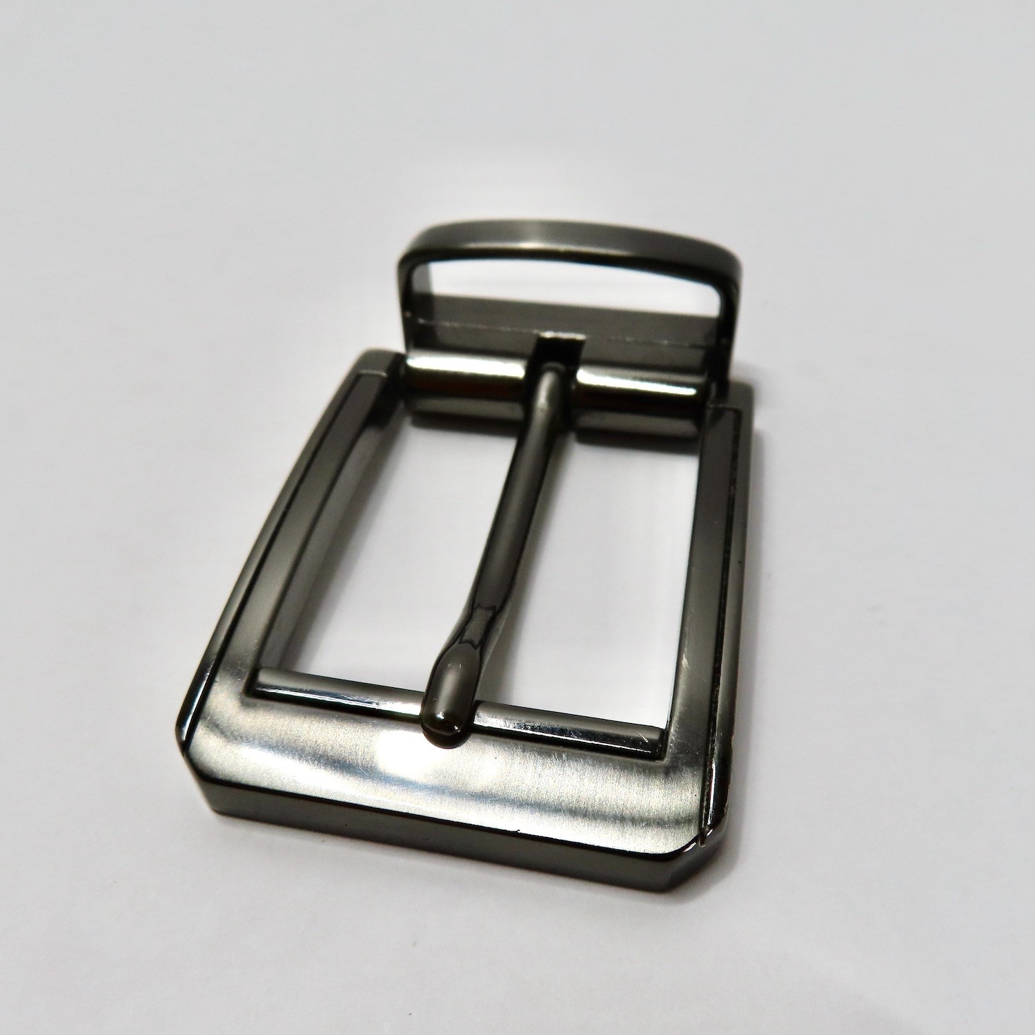 Mens Replacement Belt Buckle Gunmetal Single Prong Fits 1.5 Inch Belt