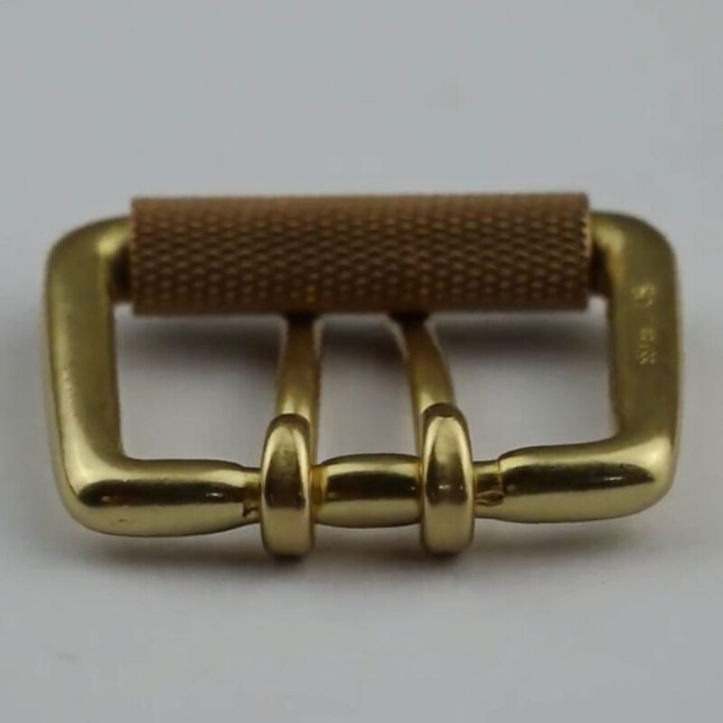 Heavy Duty Solid Brass Double Prong Roller Belt Buckle Fits 1.5&Prime; (38mm) Wide