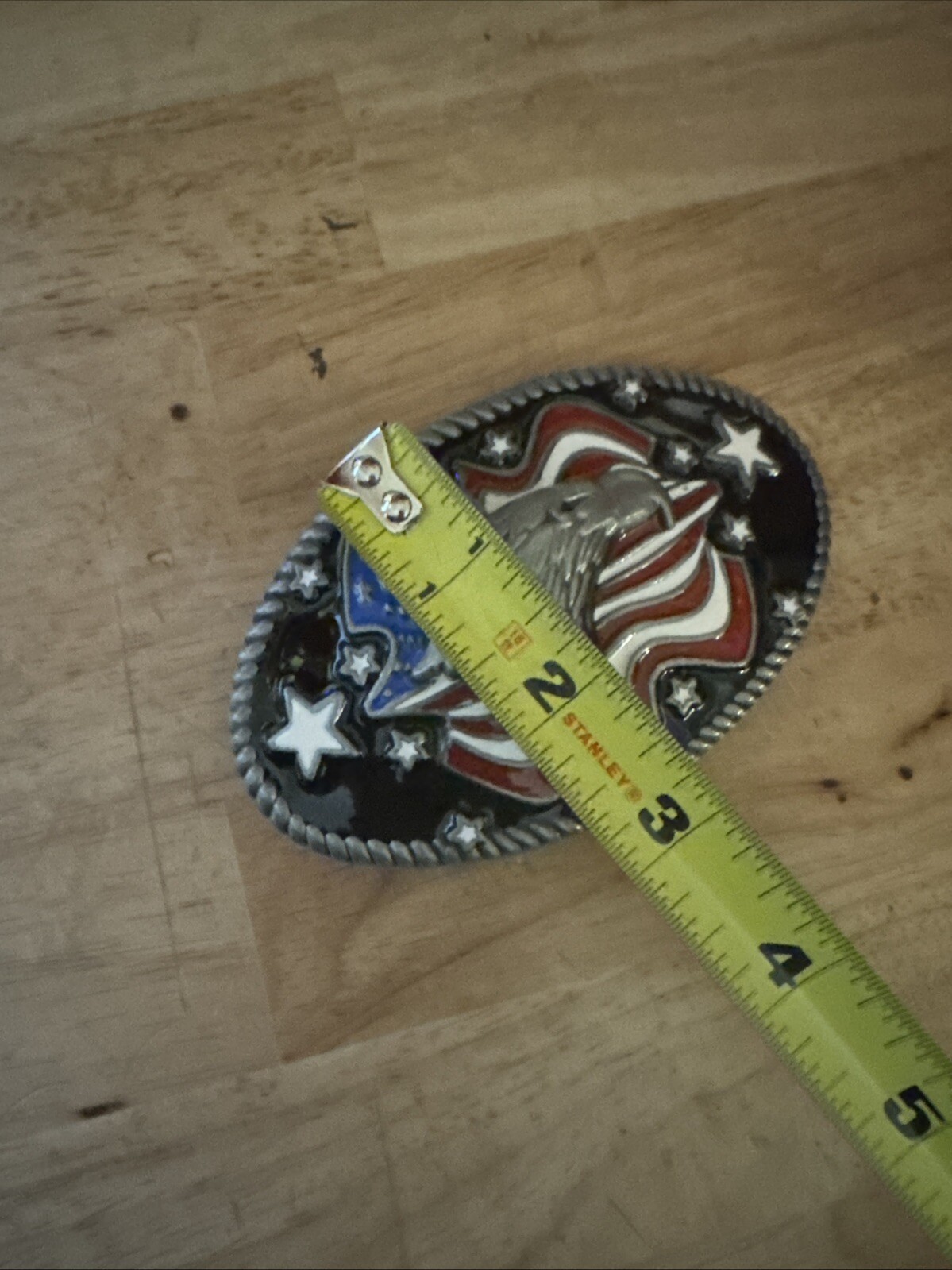 Bald Eagle Belt Buckle Cowboy Rodeo Collector Man Cave Americana Patriot HUGE