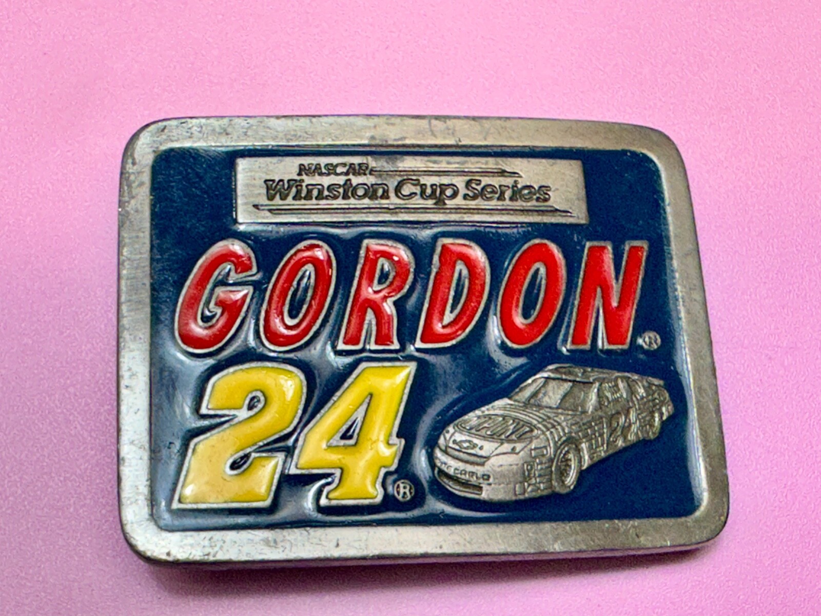 Nascar Winston Cup Series Jeff Gordon 24 American Legends Foundry Belt Buckle
