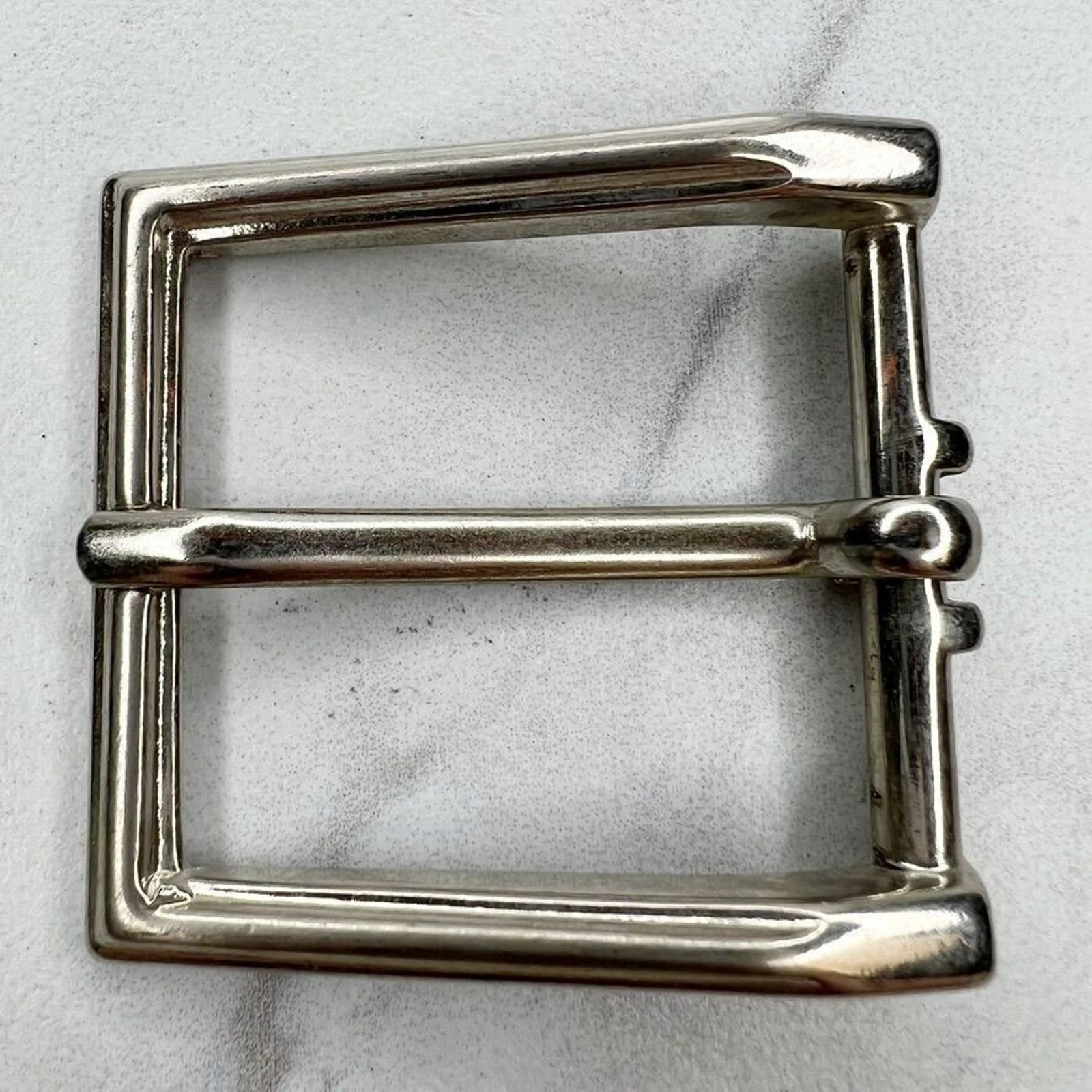 Silver Tone Simple Basic Belt Buckle