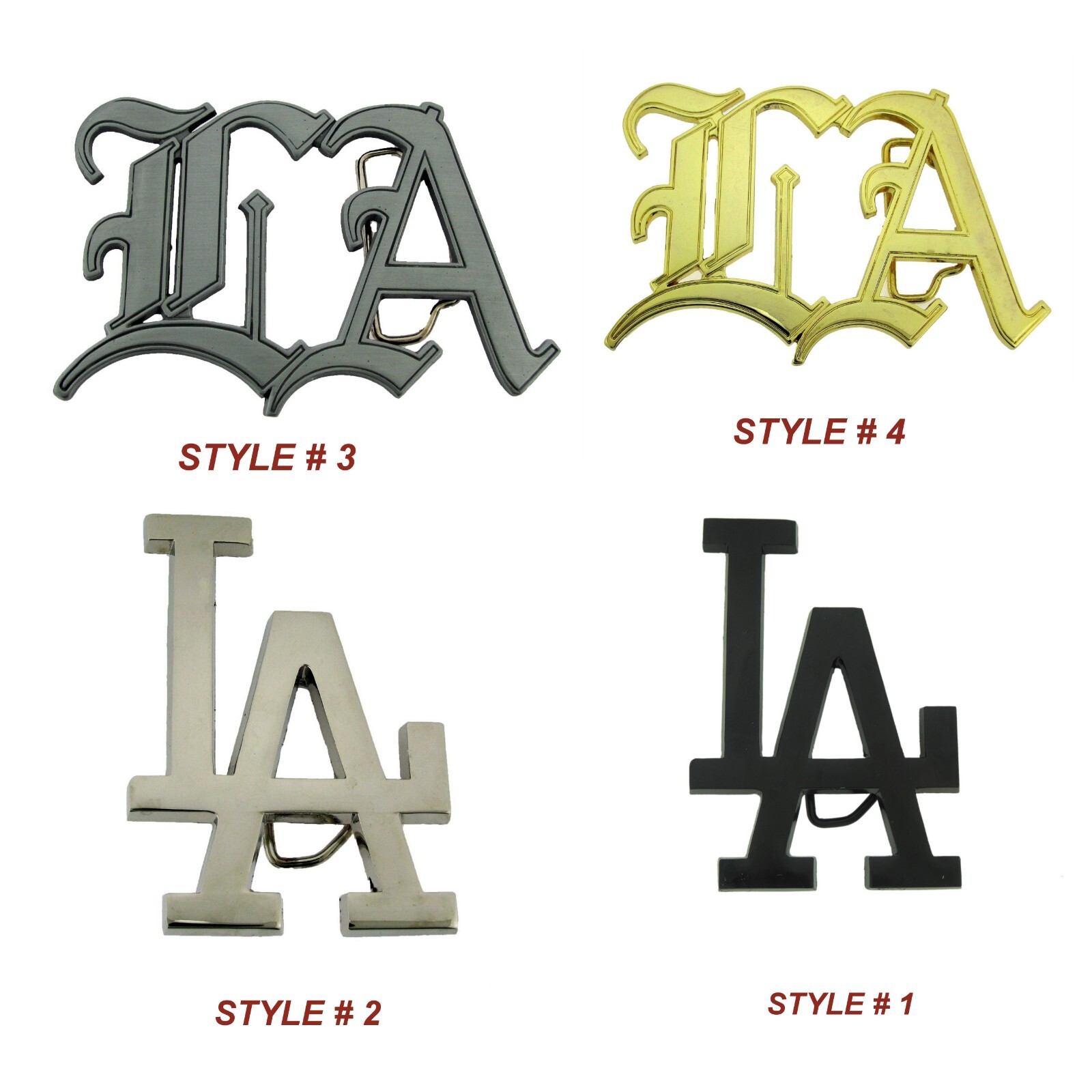 Los Angeles CA Dodgers MLB Team City Metal Belt Buckle New western rodeo Cowboy