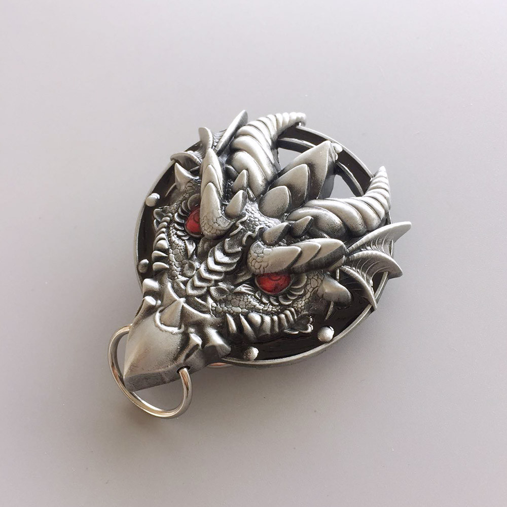 Vintage Style Western Dragon Belt Buckle Boucle de Ceinture