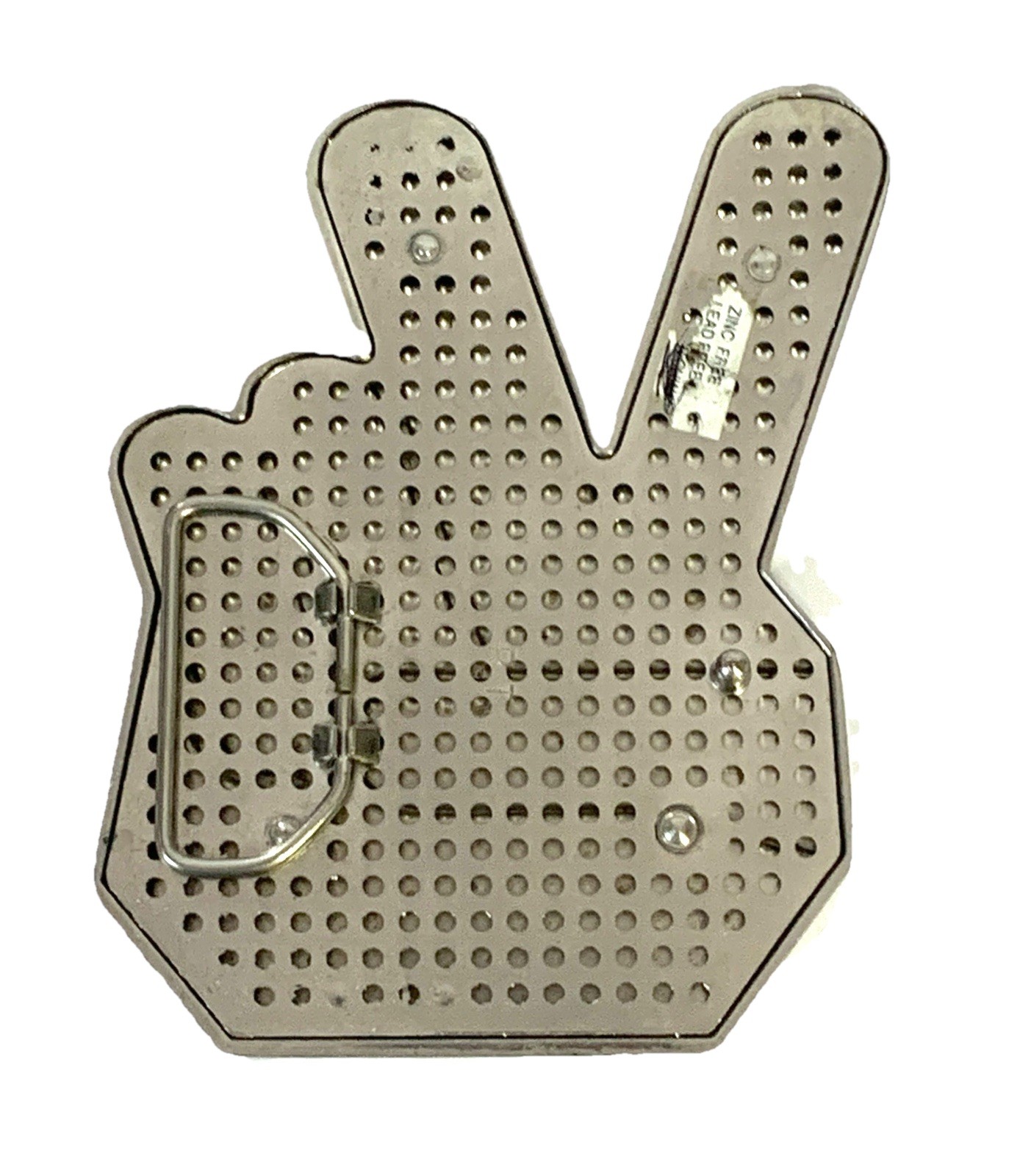 Peace Sign LGBTQ Belt Buckle Metal & Epoxy 4.75”x 3.75”Fits Up To 1.75” Belt 12