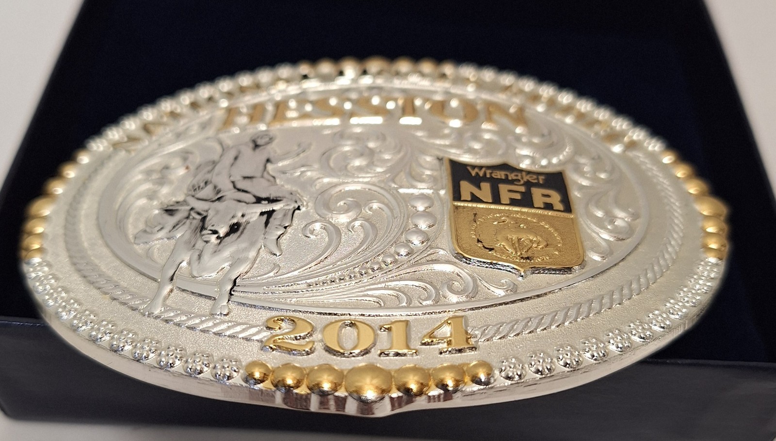 Montana Silversmiths Wrangler NFR Hesston 2014 Belt Buckle Limited Collectors