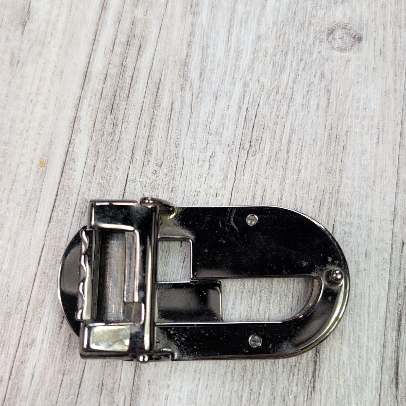 Authentic GUCCI Silver Tone Interlocking G Belt Buckle Made in Italy Designer