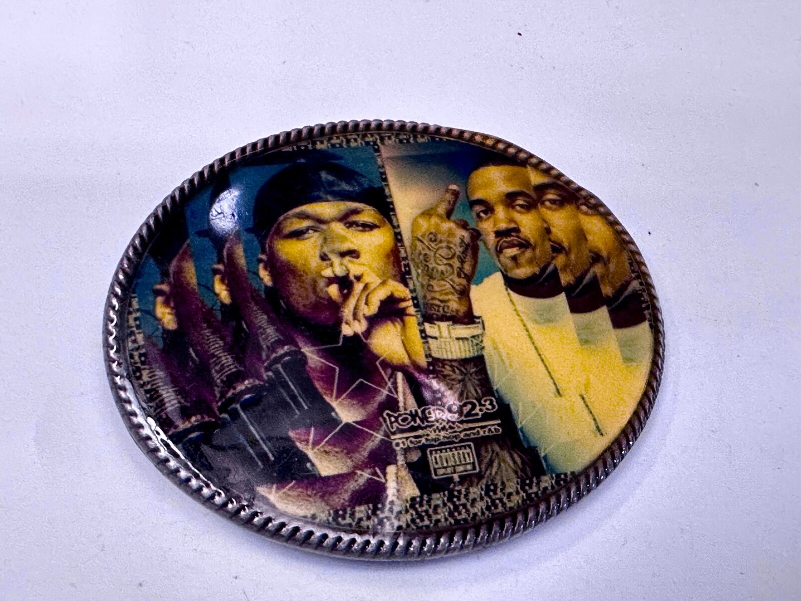 Power 92.3 Radio Station for Hip Hop & R&B Chicago Artist Promotion Belt Buckle