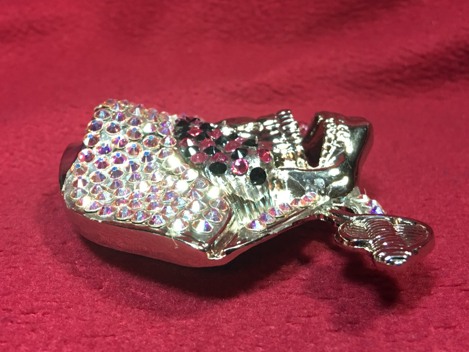 Crystal Rhinestone Purple Pirate Belt Buckle