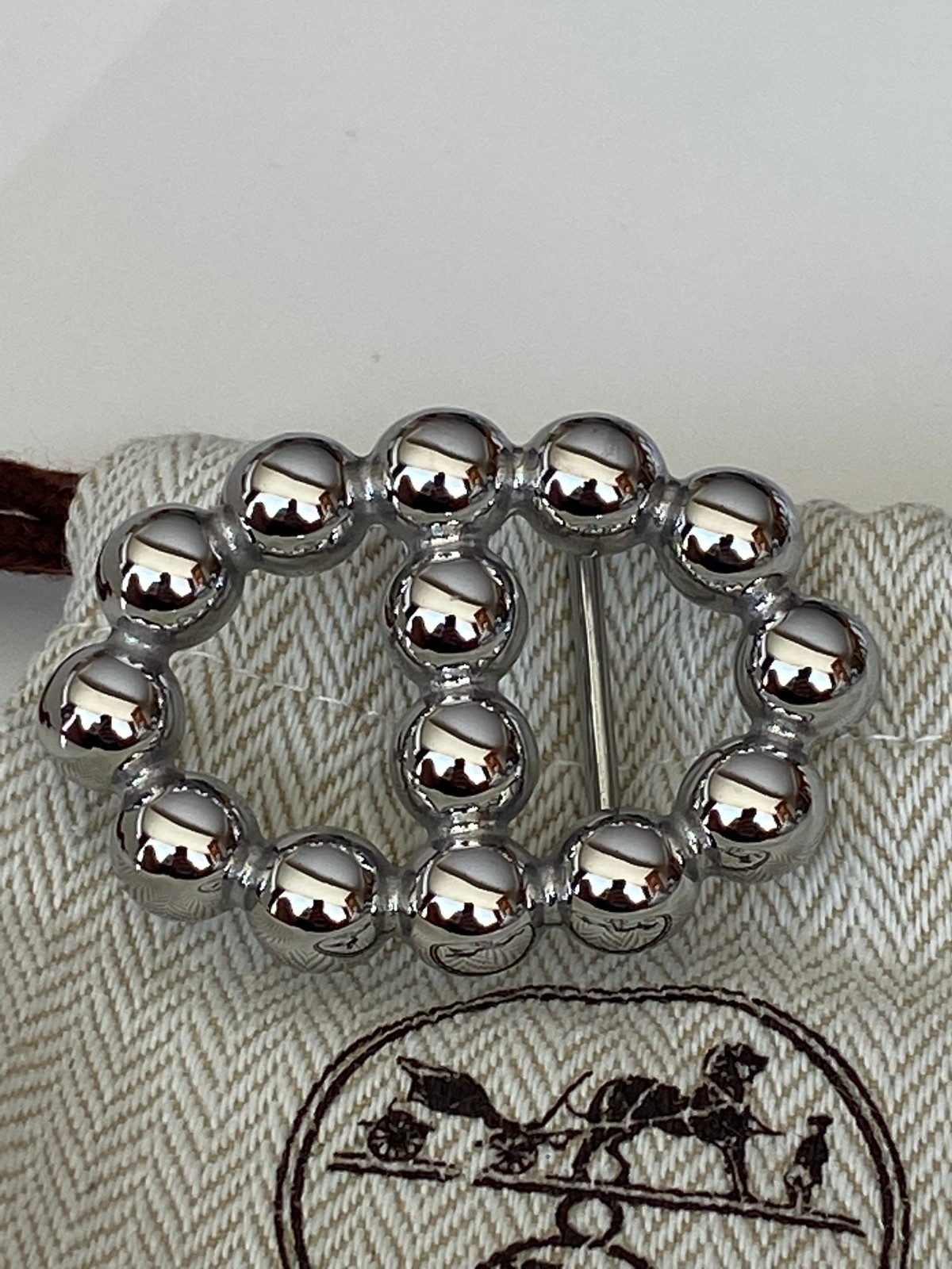 H 24mm Silver Belt buckle