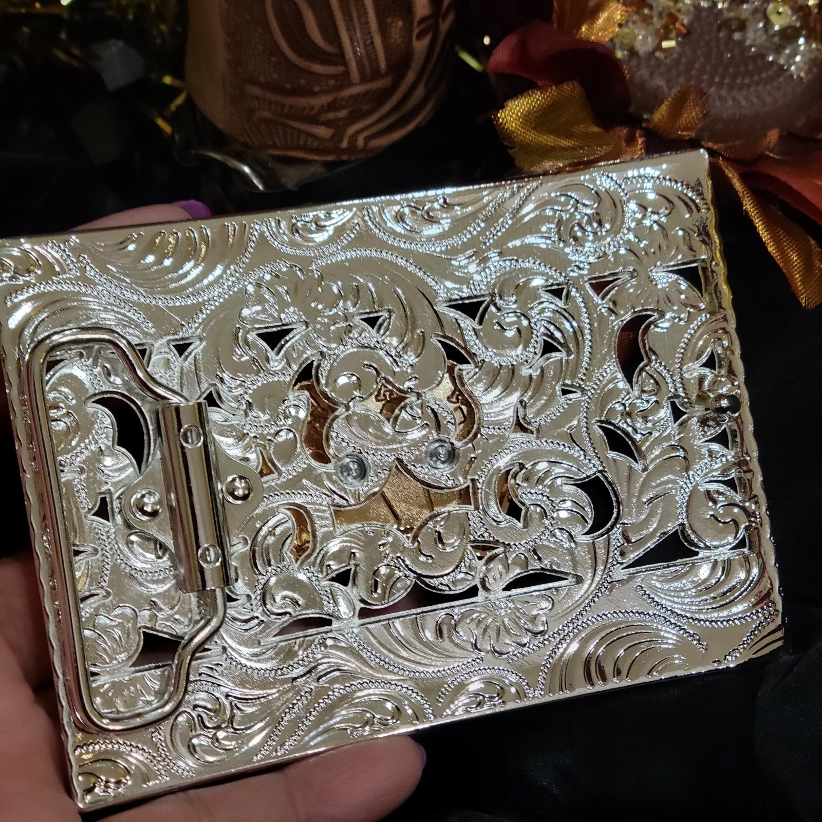 Four Aces Western Belt Buckle Cowboy Fashion Rodeo Jeans Buckle