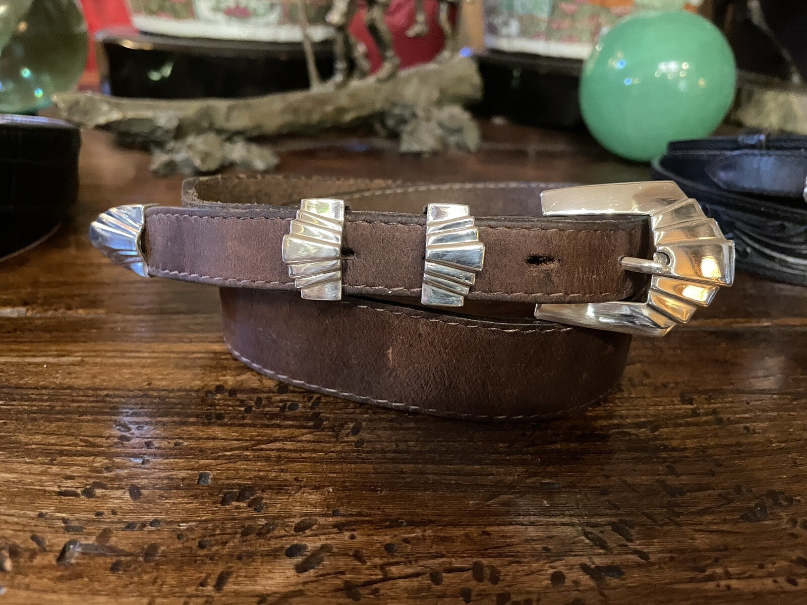 Alexander Kalifano James Reid Dgn Sterling Silver Belt Buckle 29-30-1.25-.75”🐂✅
