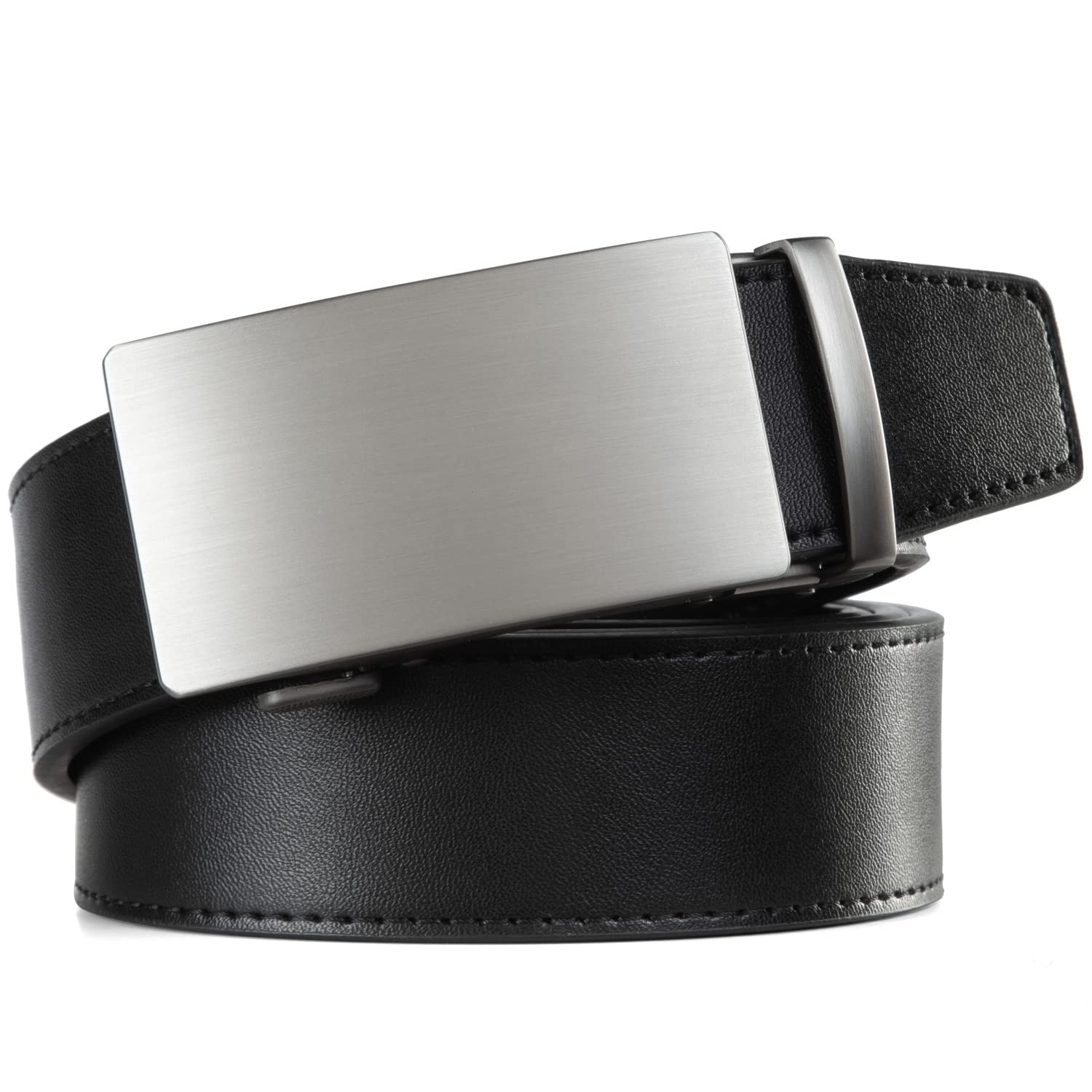 Founders & C Men&rsquo;s Ratchet Belt 1 36&Prime;-42&Prime; Waist Adjustable, 016-black