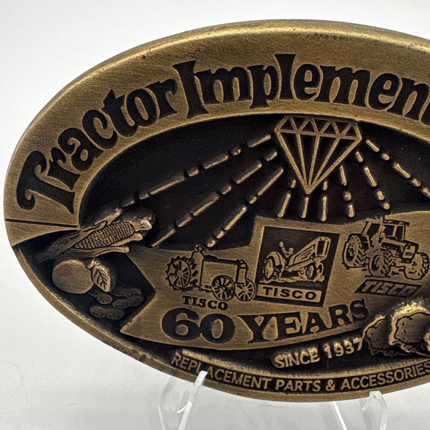 TISCO 60 Years Anniversary Belt Buckle 1997 Vintage Series Limited Edition #1162