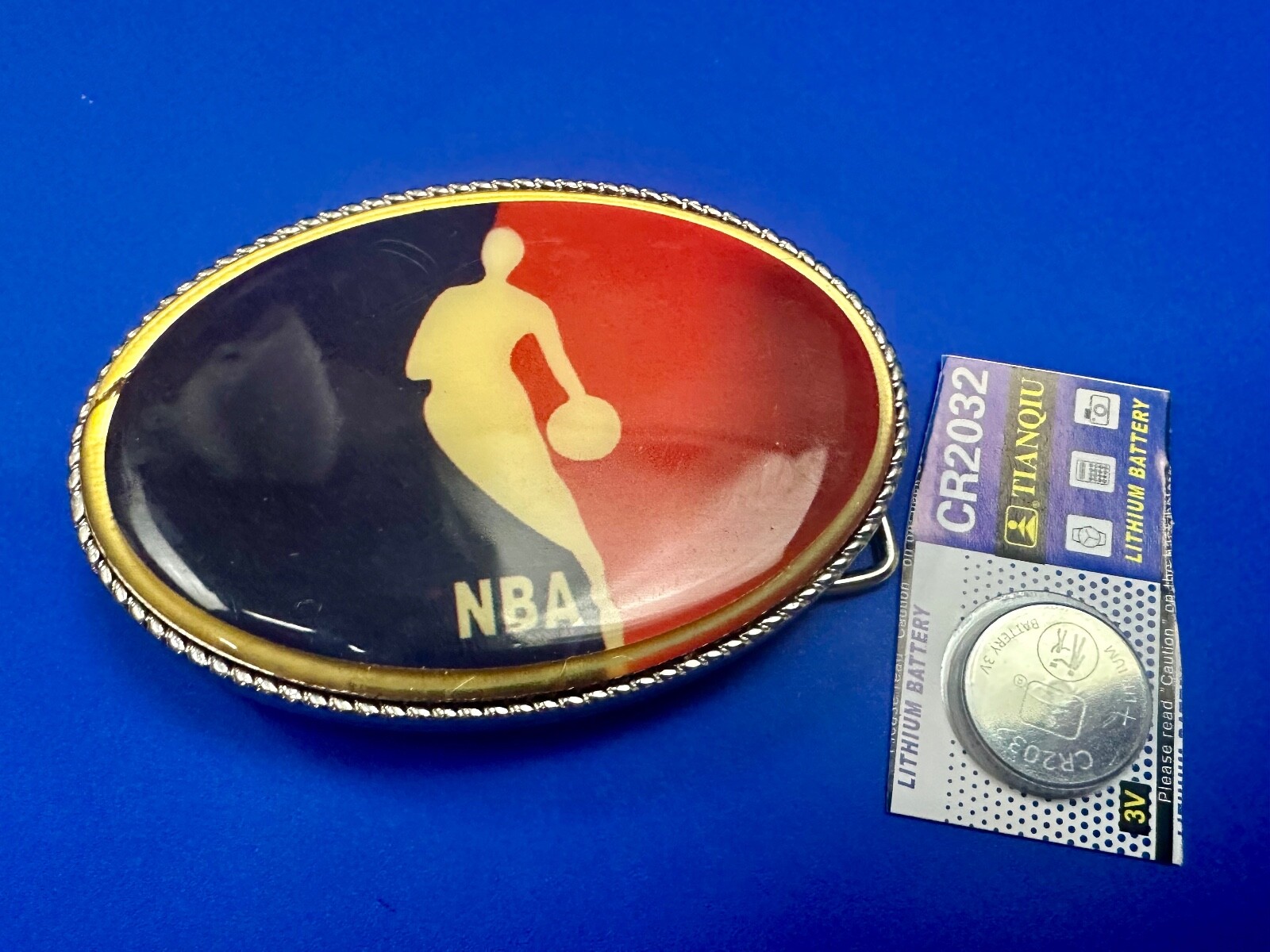 NBA Basketball Player Led Light Flashing Belt Buckle W/ Fresh Battery!