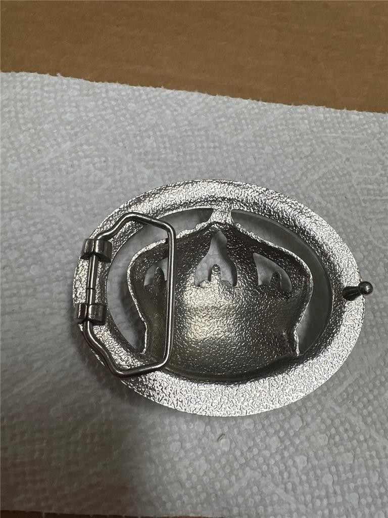 Vintage Unique Crown Belt Buckle AS IS