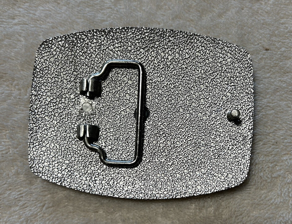 CLASSIC BELT BUCKLE DETAILED CROSS CRUSADES RELIGIOUS SYMBOL SILVER TONE
