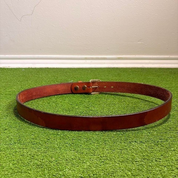 Montana Slings Men&rsquo;s Leather Heavy Utility Belt Size 42 Brass Buckle