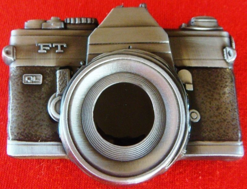 BRAND NEW Raised detail CAMERA PHOTO PICTURE CLASSIC BELT BUCKLE Photography