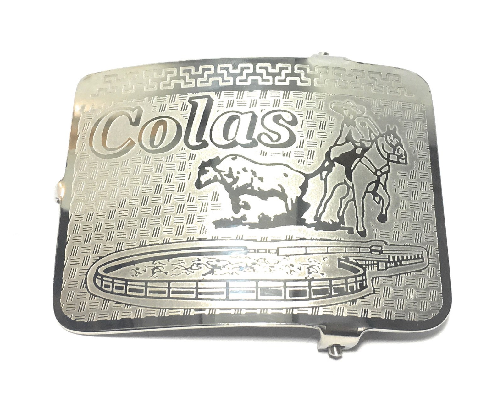 MEXICAN CHARRO WESTERN BELT BUCKLE. HEBILLA CHARRA COLEADERO