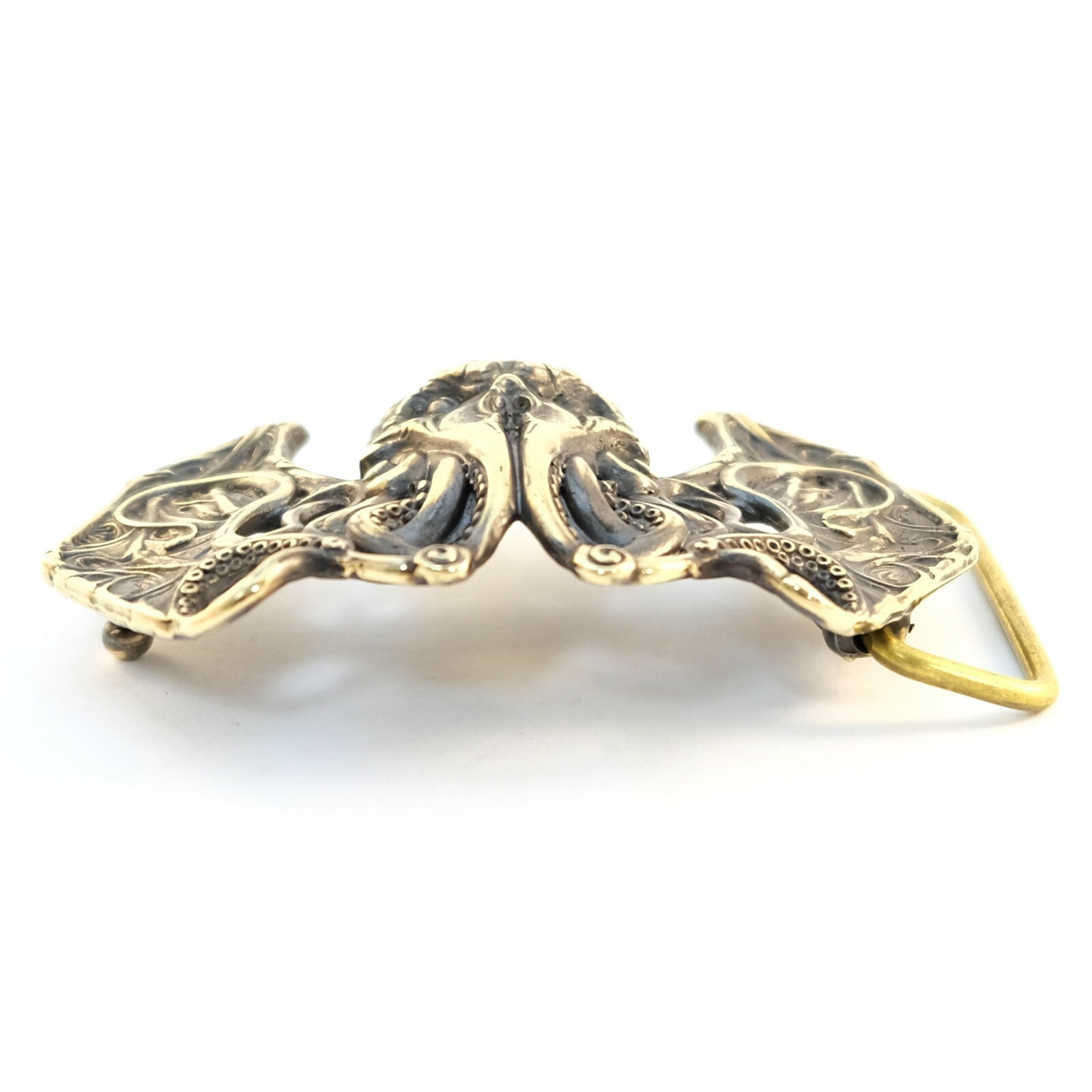 Belt buckle Cthulhu, Cthulhu Myths solid brass belt buckle, Skull belt buckle,
