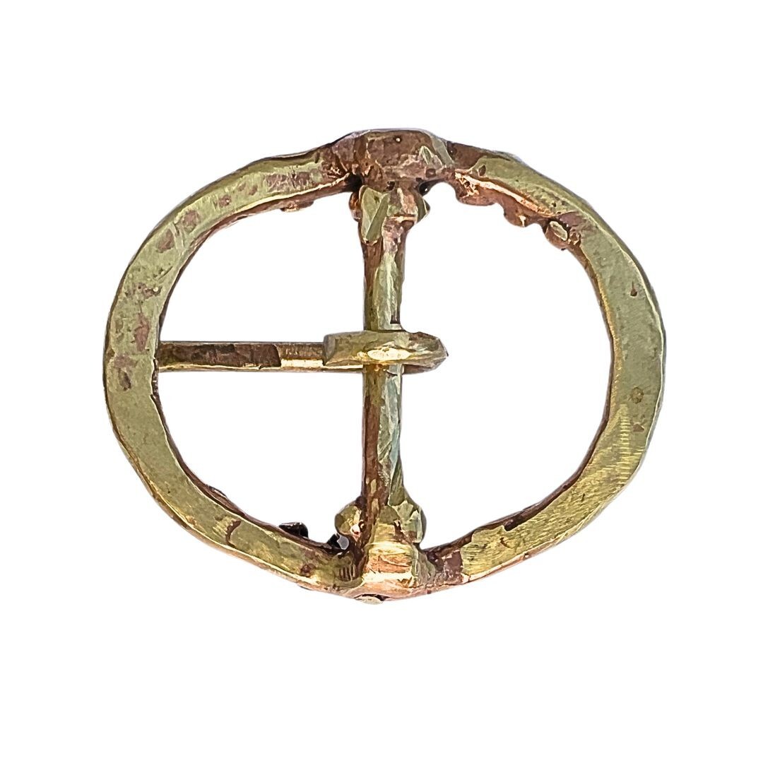 Handmade Solid Brass Belt Buckle USA | 1.5&Prime; « HORSES » Retro Artisan Buckle Men
